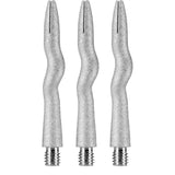 Caliburn Curly Dart Shafts - Aluminium - Sandblasted