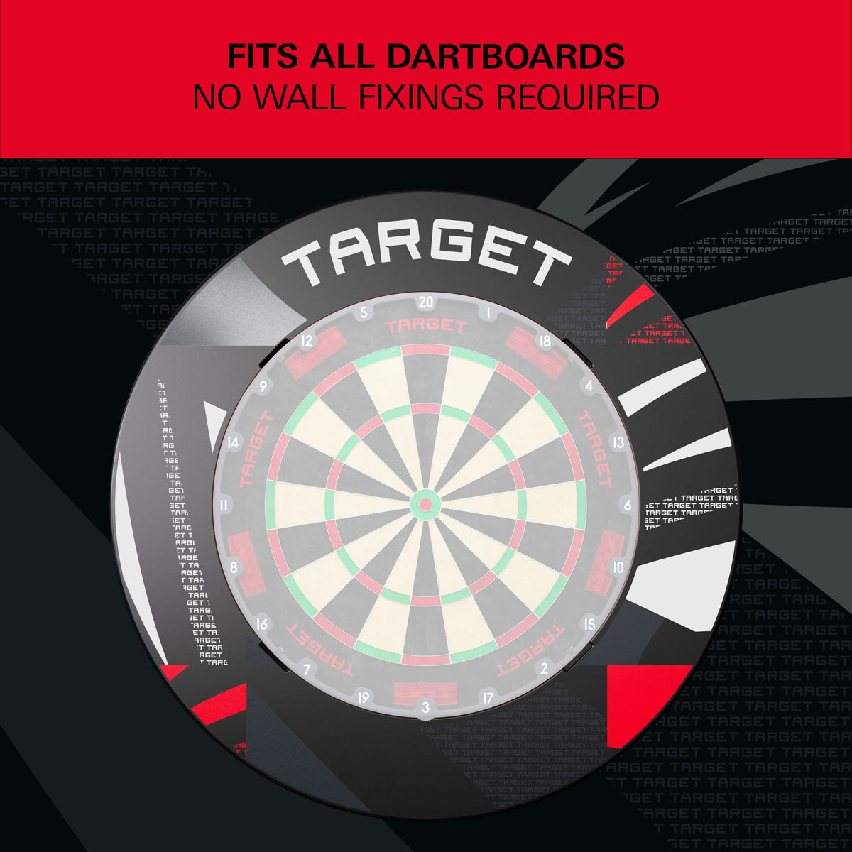 Target Notched Dartboard Surround - Patterned