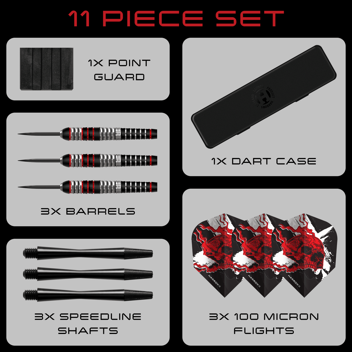 Harrows Ryan Searle Darts - Steel Tip - Brass - Heavy Metal