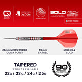 Harrows Damon Heta Darts - Steel Tip - 90% Tungsten - Geo