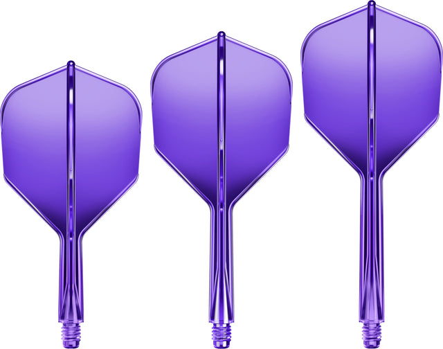 Goat A1R Dart Flights - Moulded Flight & Shaft System - Standard No6 - Purple