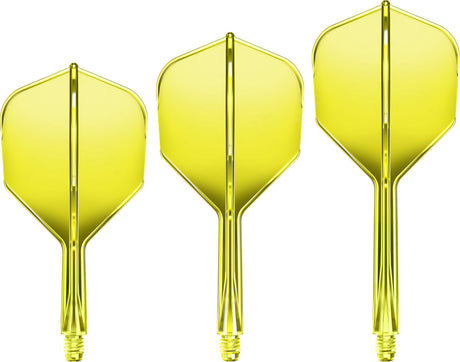 Goat A1R Dart Flights - Moulded Flight & Shaft System - Standard No6 - Yellow