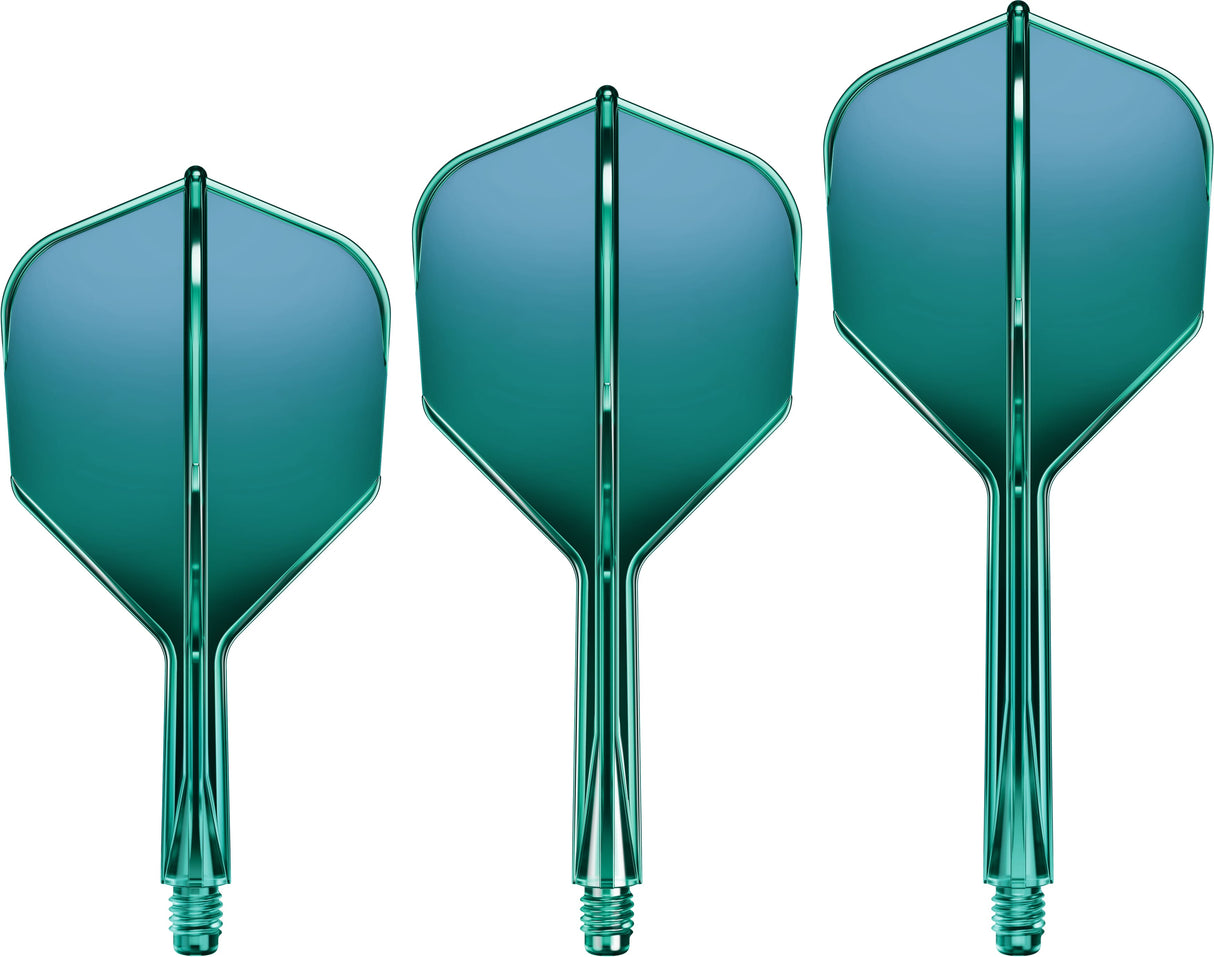Goat A1R Dart Flights - Moulded Flight & Shaft System - Standard No6 - Green