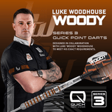 Harrows Luke Woodhouse Darts - Steel Tip - 90% Tungsten - Series 3