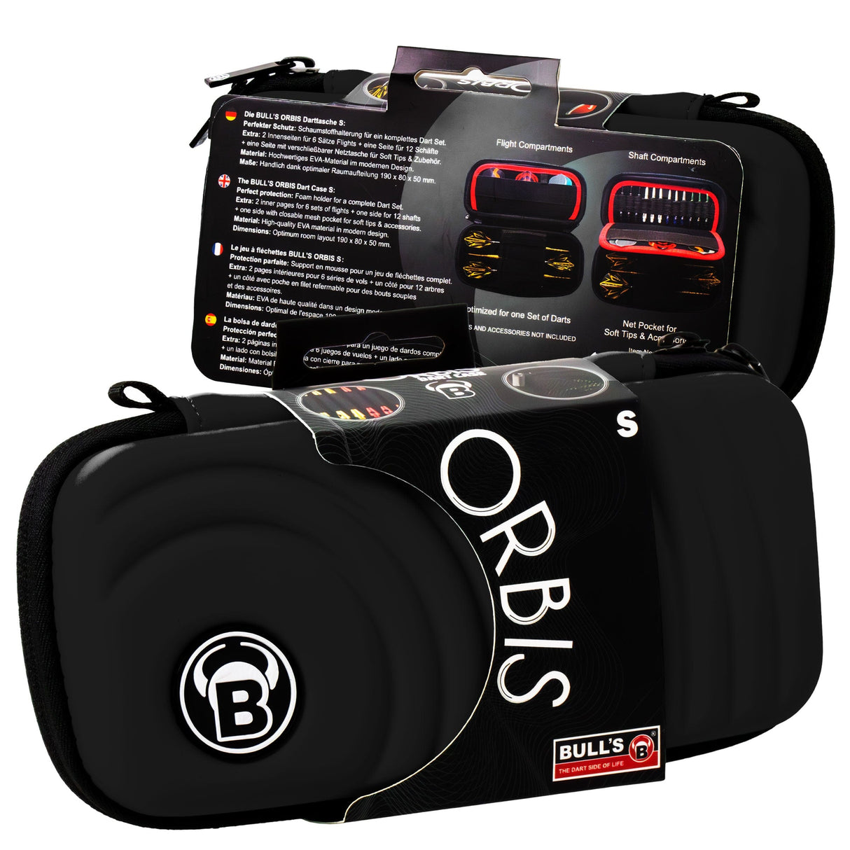 BULL'S Orbis Dart Case - Strong EVA Material - S - Colours