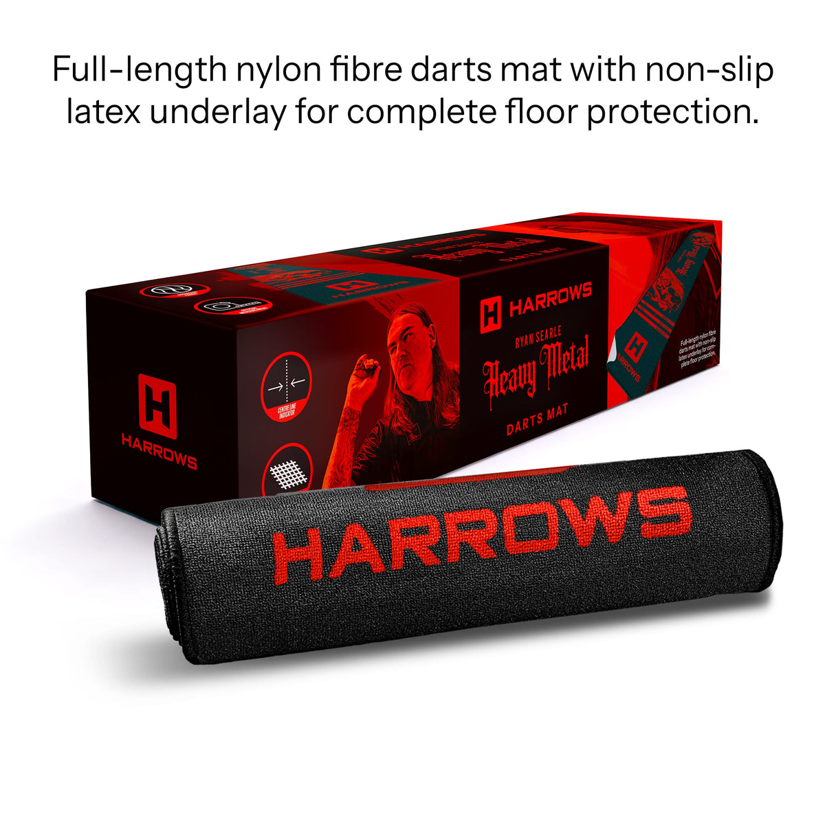 Harrows Dart Mat - Ryan Searle - Heavy Metal