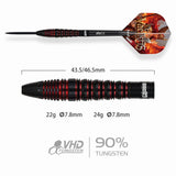 One80 Vaelkris Darts - Steel Tip - 90% Tungsten - V04