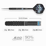 One80 Griptron Darts - Steel Tip - 90% Tungsten - GT4