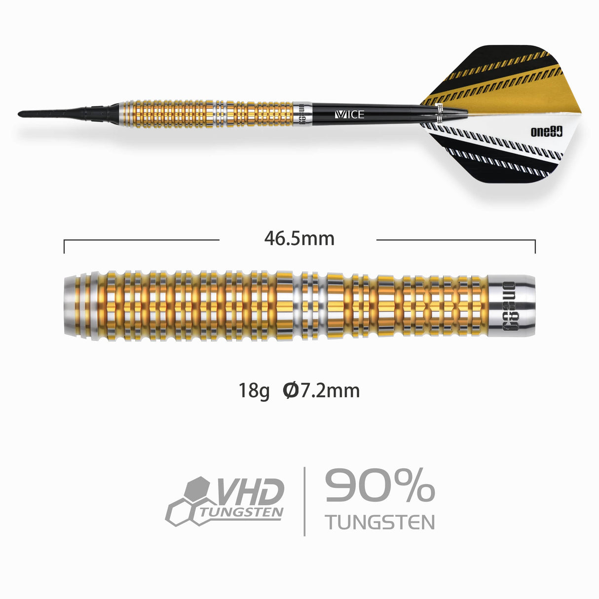 One80 Signature Darts - Soft Tip - 90% Tungsten - Dominik Celary 18g