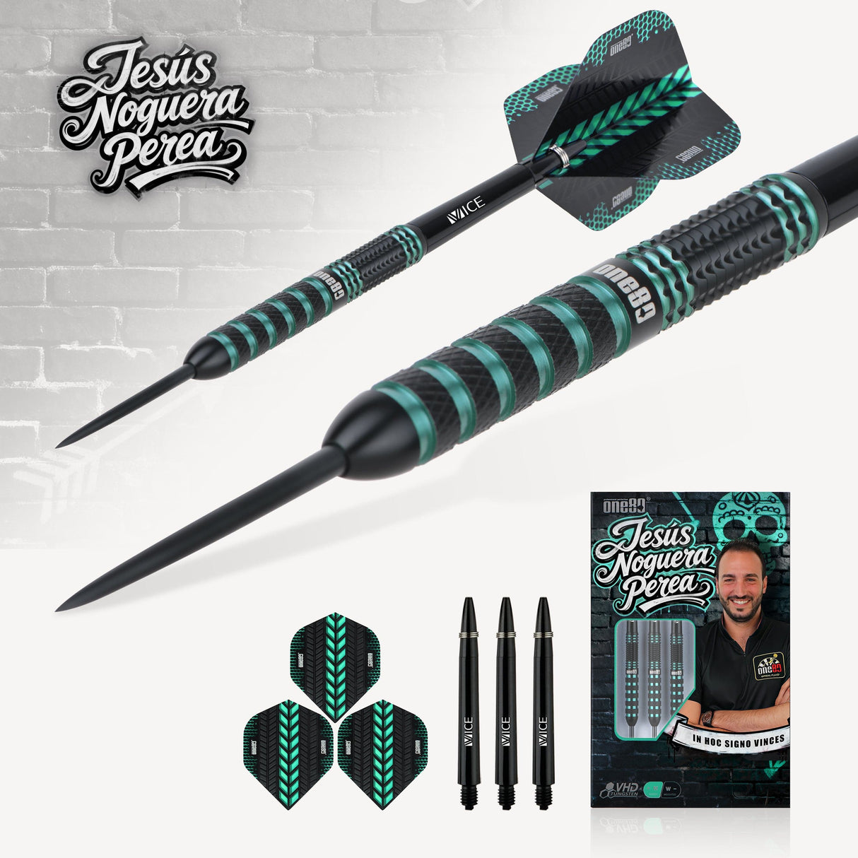 One80 Jesus Noguera Perea Darts - Steel Tip - 90% Tungsten
