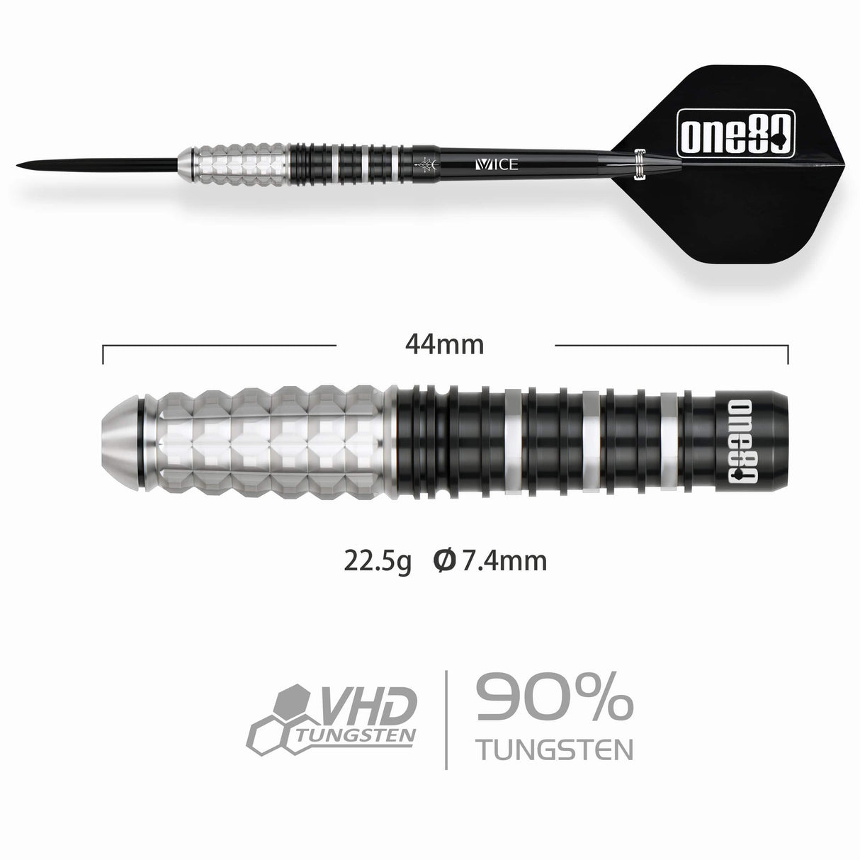 One80 Terry Tan Darts - Steel Tip - 90% Tungsten