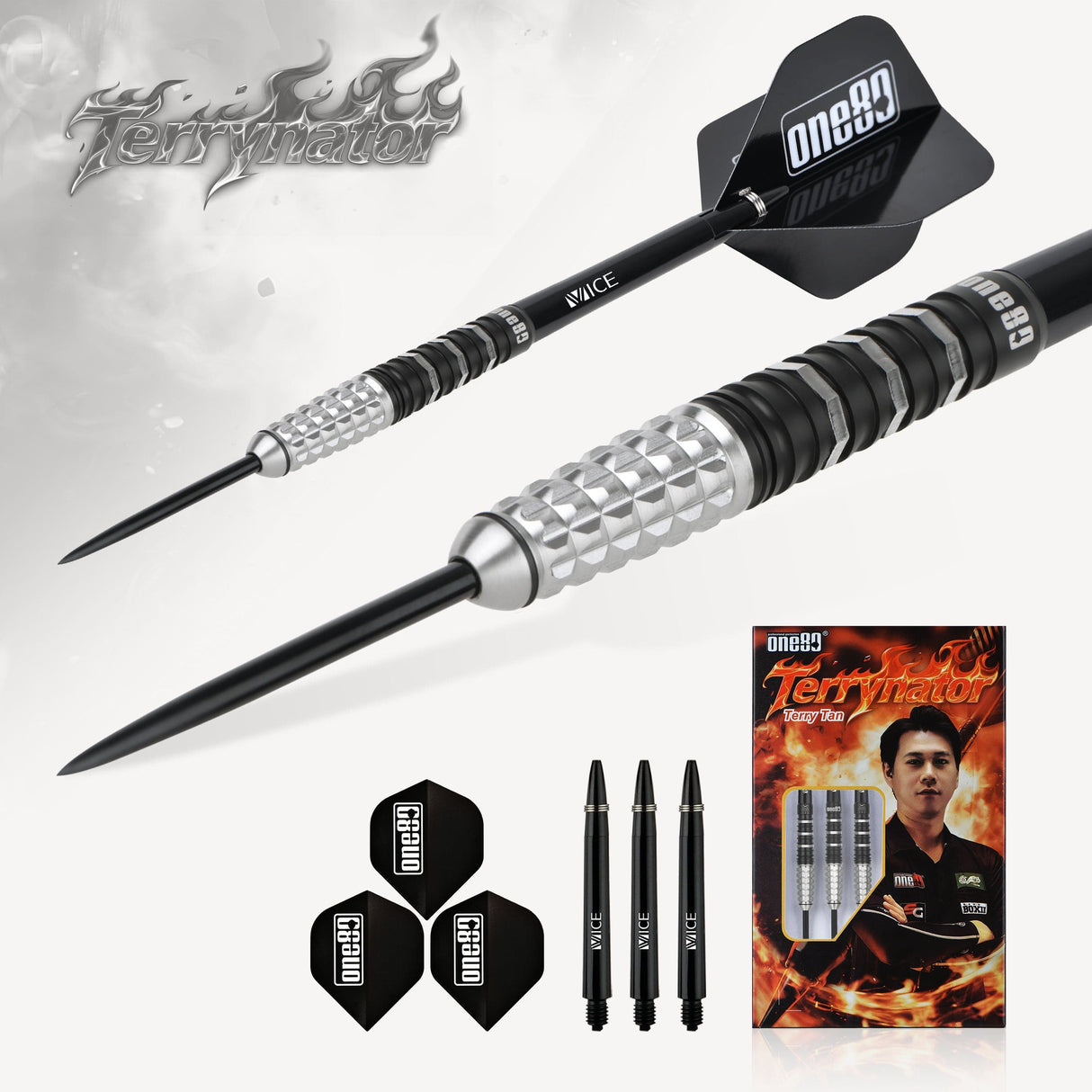 One80 Terry Tan Darts - Steel Tip - 90% Tungsten