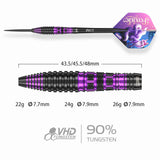 One80 Foxide Darts - Steel Tip - 90% Tungsten - F2