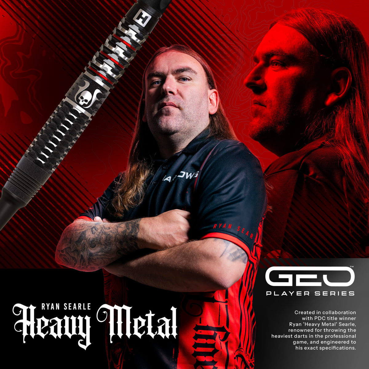 Harrows Ryan Searle Darts - Soft Tip - 90% Tungsten - Geo 20g