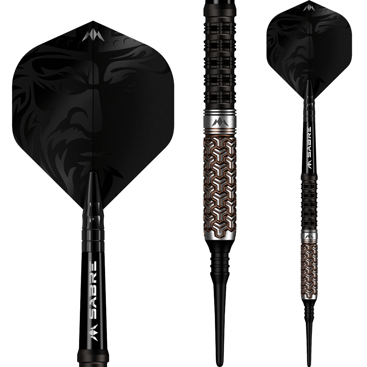 Mission Archon Darts - Soft Tip - 97.5% - Black & Bronze PVD 18g