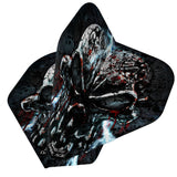 Alchemy Dart Flights - Official Licensed - Std - No2 - Black - Lightning Skull