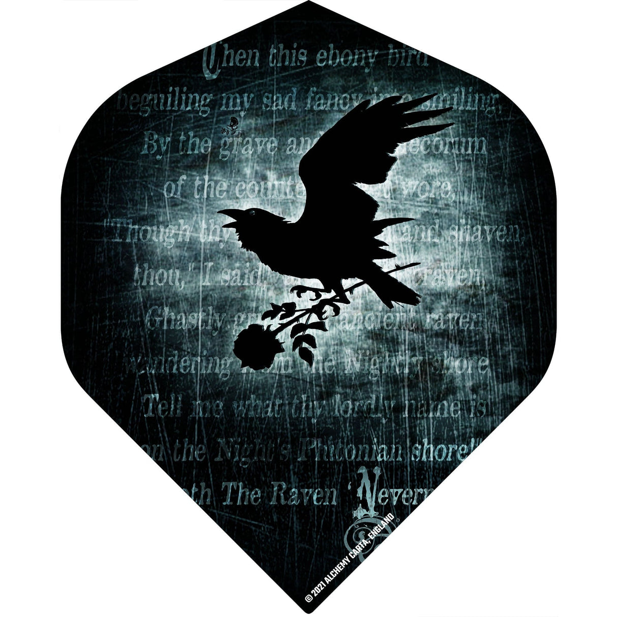 Alchemy Dart Flights - Official Licensed - Std - No2 - Black - Nevermore
