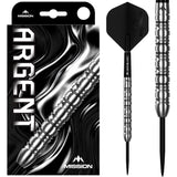 Mission Argent Darts - Steel Tip - 90% Tungsten - Silver