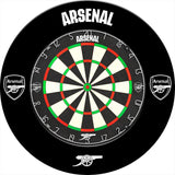 Arsenal FC Dartboard Surround - Official Licensed - The Gunners - S2 - Black - Mono Logo