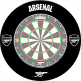 Arsenal FC Dartboard Surround - Official Licensed - The Gunners - S2 - Black - Mono Logo