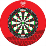 Arsenal FC Dartboard Surround - Official Licensed - The Gunners - S4 - Red - Gunners