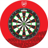 Arsenal FC Dartboard Surround - Official Licensed - The Gunners - S4 - Red - Gunners