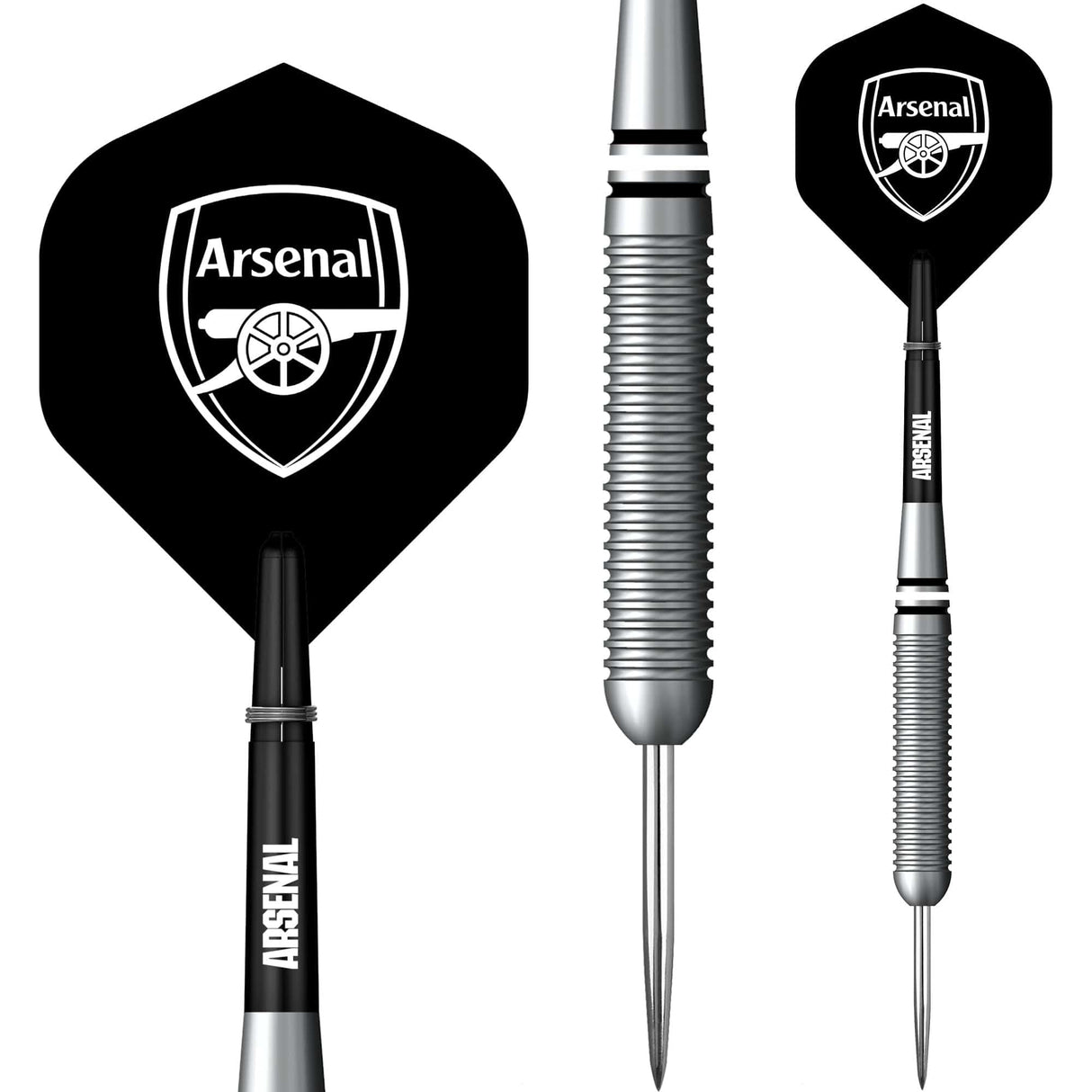 Arsenal FC Darts - Steel Tip Brass - Official Licensed - The Gunners - 22g 22g