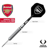 Arsenal FC Darts - Steel Tip Brass - Official Licensed - The Gunners - 22g 22g