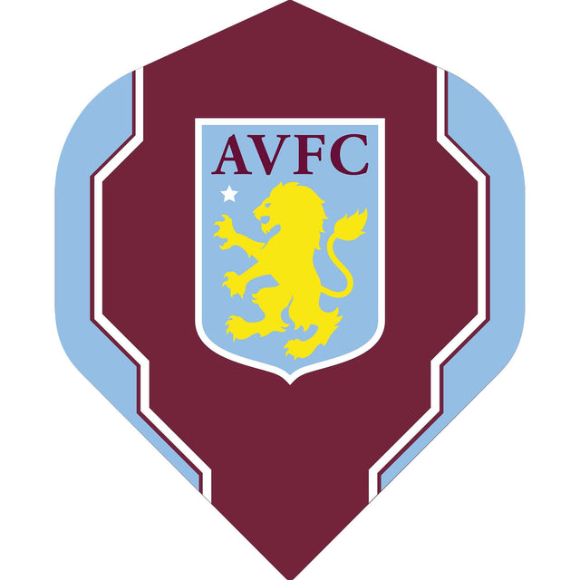 Aston Villa FC Dart Flights - 100 Micron - No2 - Std - AVFC - F4 - Geo Design