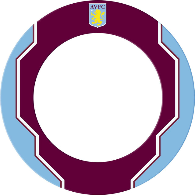 Aston Villa FC Dartboard Surround - Official Licensed - AVFC - S4 - Geo Design