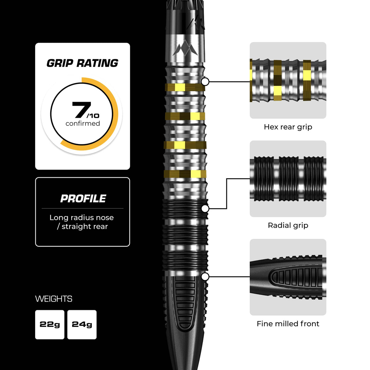 Mission Astro R2.5 Darts - Steel Tip - 95% Tungsten