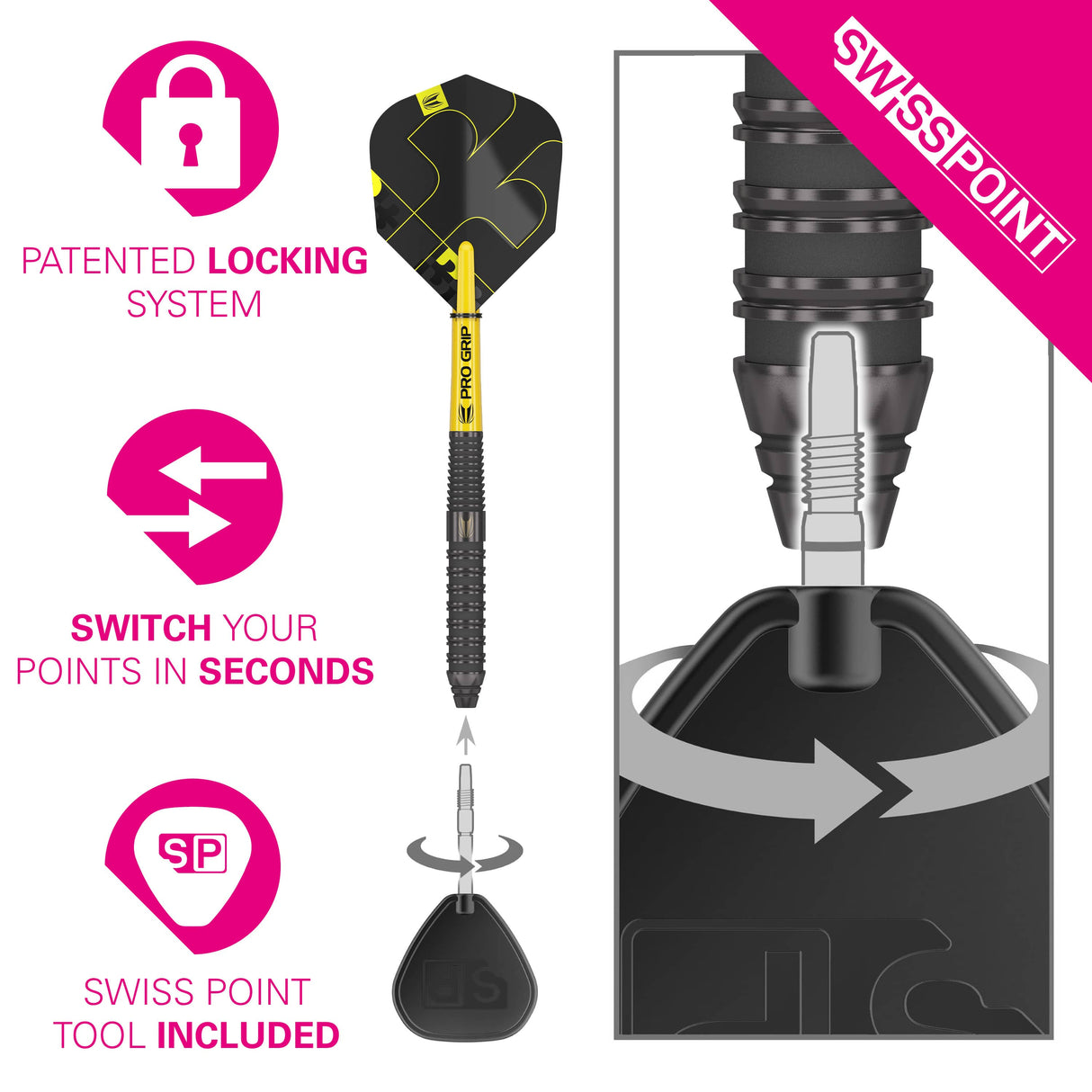 Target Bolide Void Darts - Steel Tip - 90% Tungsten - 02
