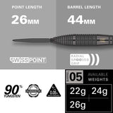 Target Bolide Void Darts - Steel Tip - 90% Tungsten - 05