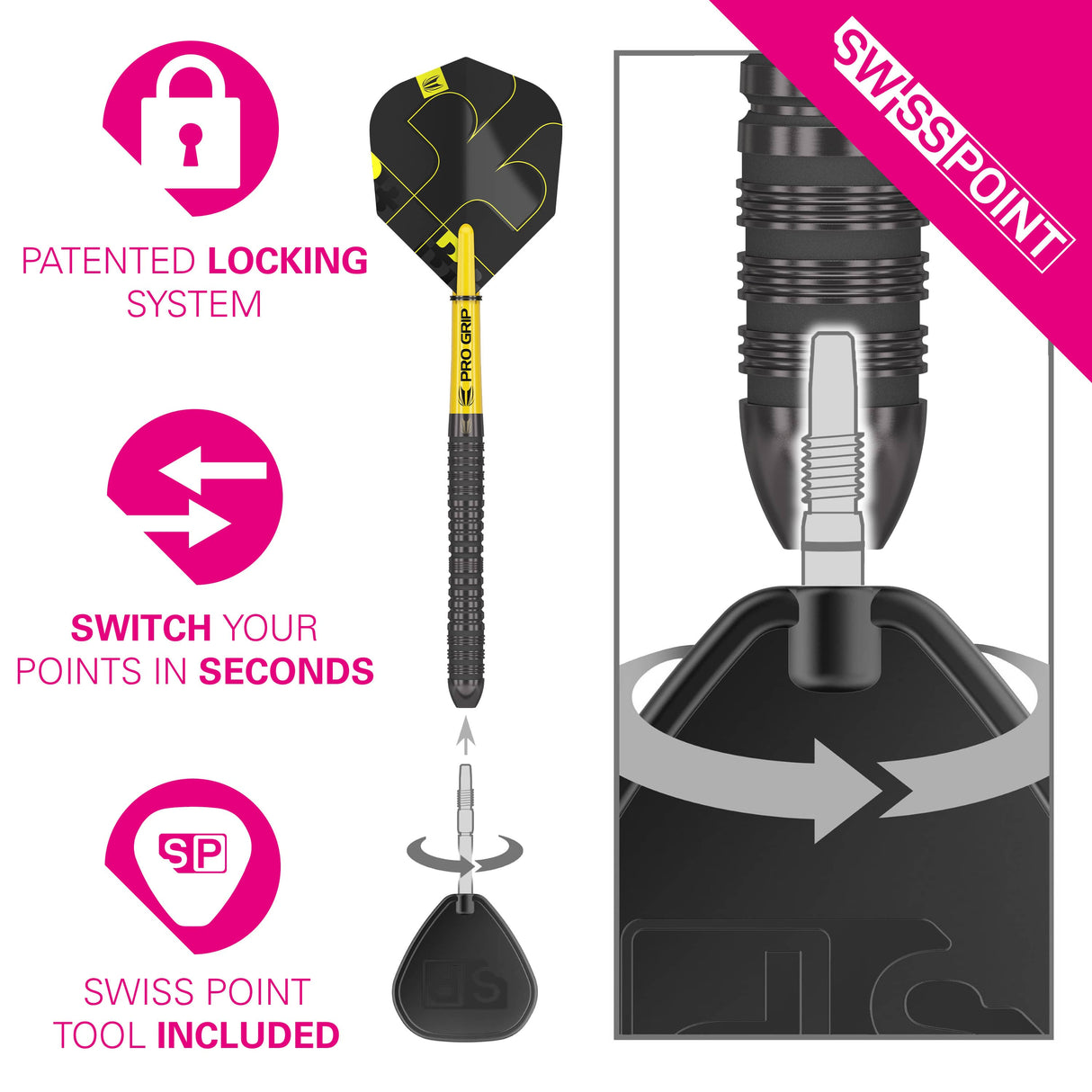 Target Bolide Void Darts - Steel Tip - 90% Tungsten - 04
