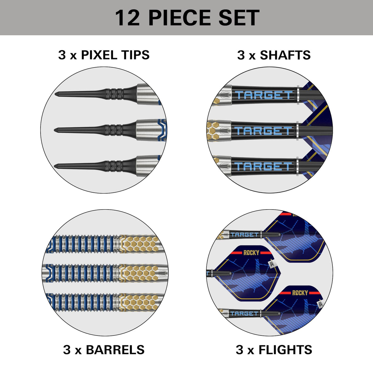 Target Josh Rock Darts - Soft Tip - 90% Tungsten - G1 20g
