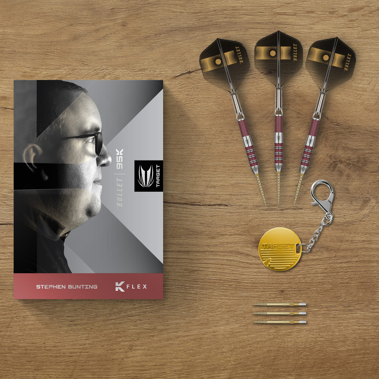 Target Stephen Bunting Darts - Steel Tip - 95% Tungsten - 95K