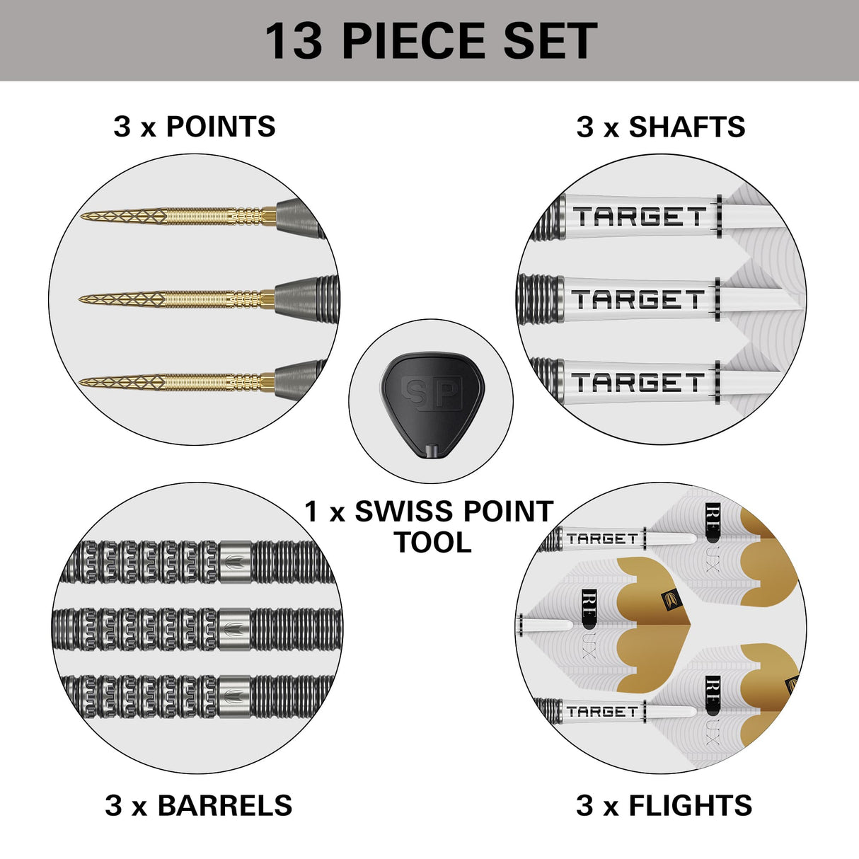 Target Redux Darts - Steel Tip - 90% Tungsten - 01
