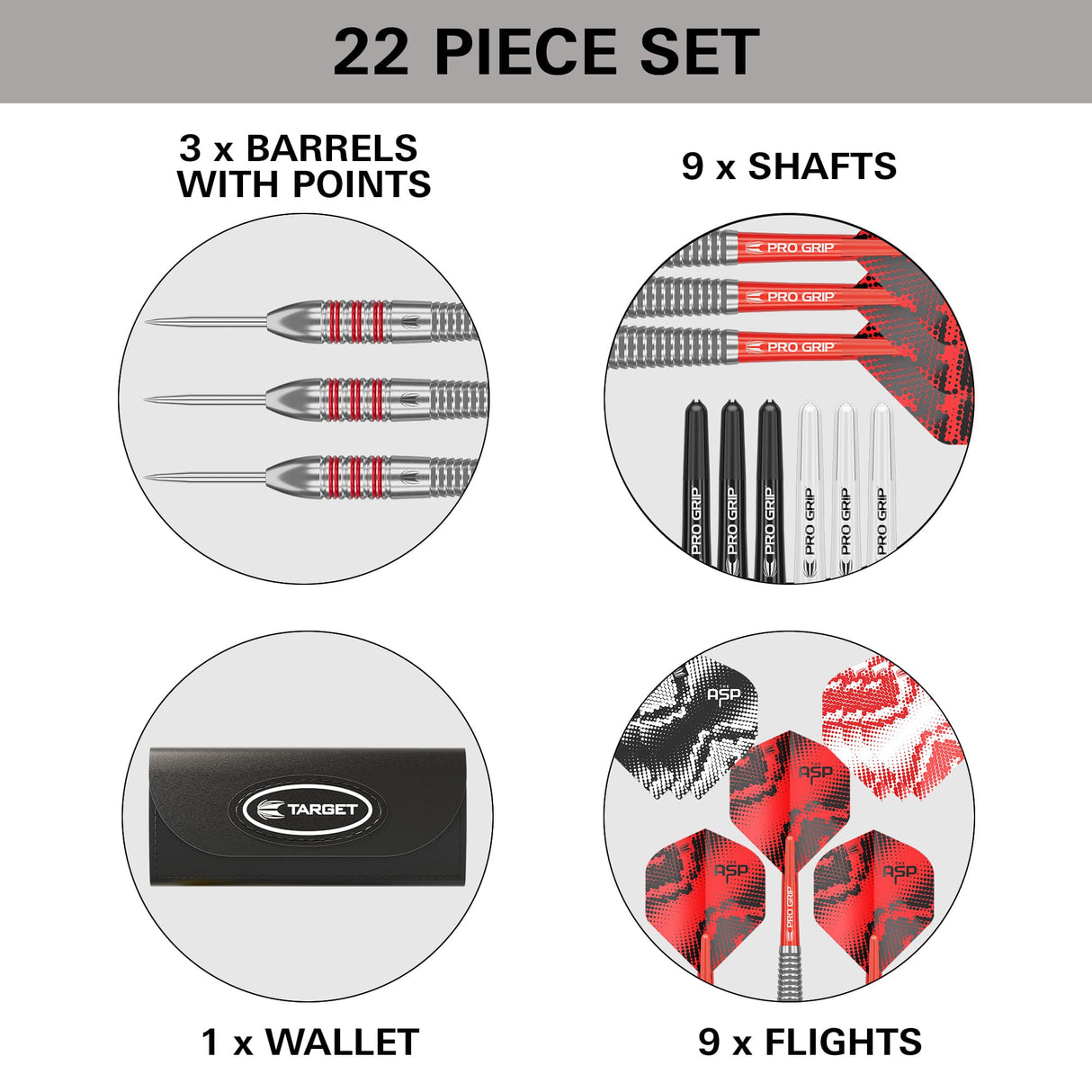 Target Nathan Aspinall Darts - Steel Tip - Brass 22g