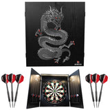 Ruthless Home Darts Centre - Cabinet with USB Light - Dragon
