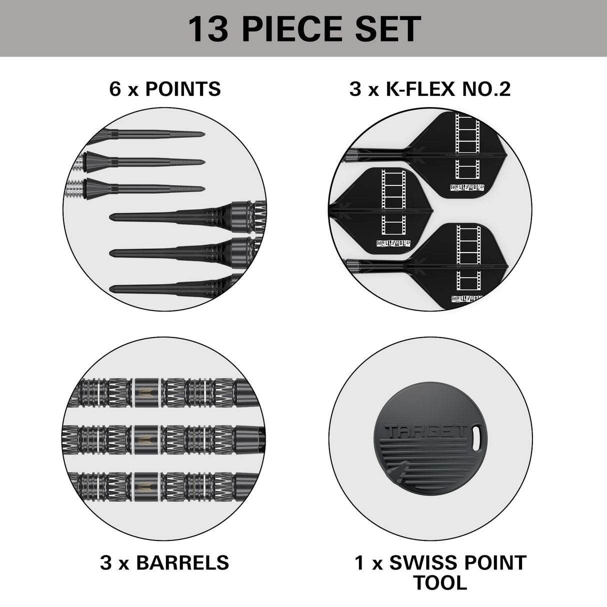 Target Chris Dobey Darts - Soft Tip - 95% Tungsten - 95K 18g