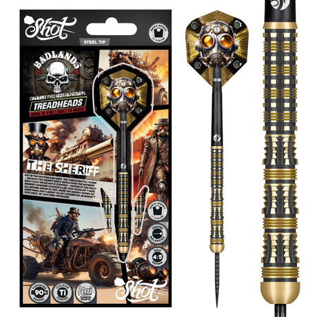Shot Badlands Darts - Steel Tip - 90% Tungsten - The Sheriff