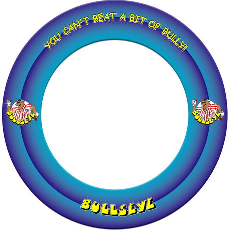 Bullseye Dartboard Surround - Heavy Duty - with Bully Logo - Blue
