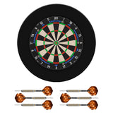 Mission Samurai 4 Dartboard Set - Dart Board, Surround & 2 sets of Brass Darts Samurai 4 White
