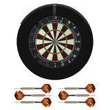 Mission Samurai 4 Dartboard Set - Dart Board, Surround, Torus 100 Light & 2 sets of Brass Darts