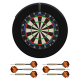 Mission Samurai 4 Dartboard Set - Dart Board, Surround, Torus 100 Light & 2 sets of Brass Darts Samurai 4 White