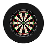 Mission Samurai II Dartboard Set - Dart Board & Surround - Black