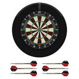 Mission Samurai 3 Dartboard Set - Dart Board, Black Surround, Torus 120 Light & 2 sets of Brass Darts