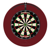 Mission Samurai II Dartboard Set - Dart Board, Surround & Torus 100 Light - Red