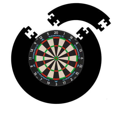 Mission Samurai 3 Dartboard Set - Dart Board & Black Jigsaw Surround