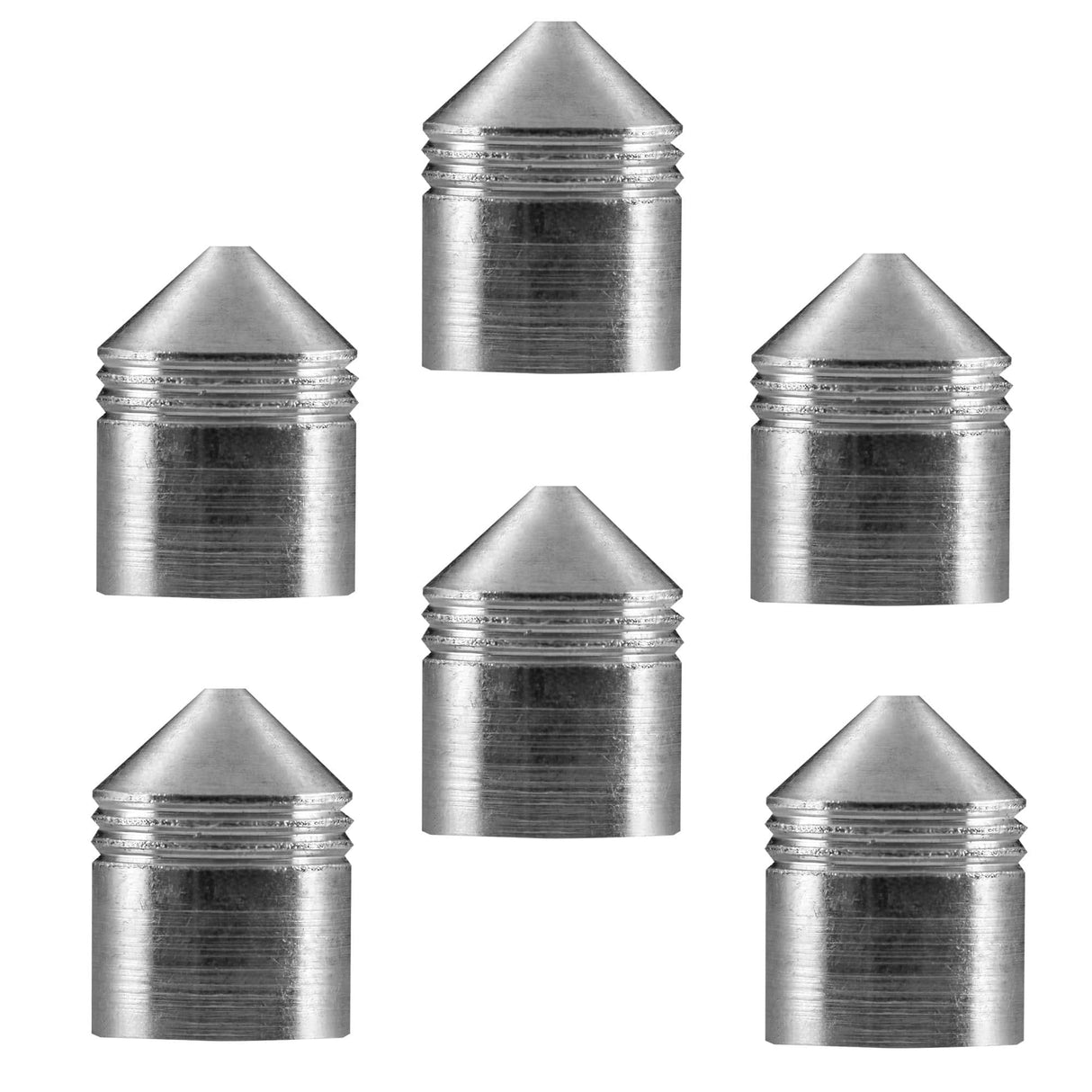 *One80 Vice Lock System - Shaft Caps - Black - Pack 6 Silver